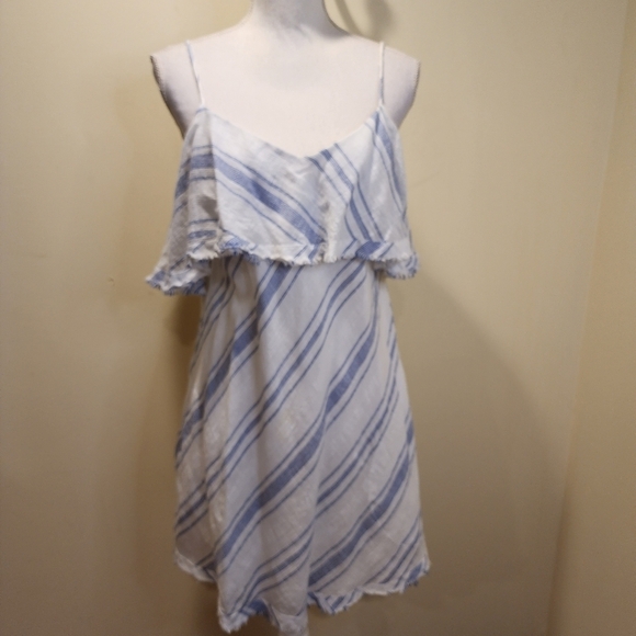 Kalypso 7 stripes casual cotton short dress size S - Picture 2 of 10